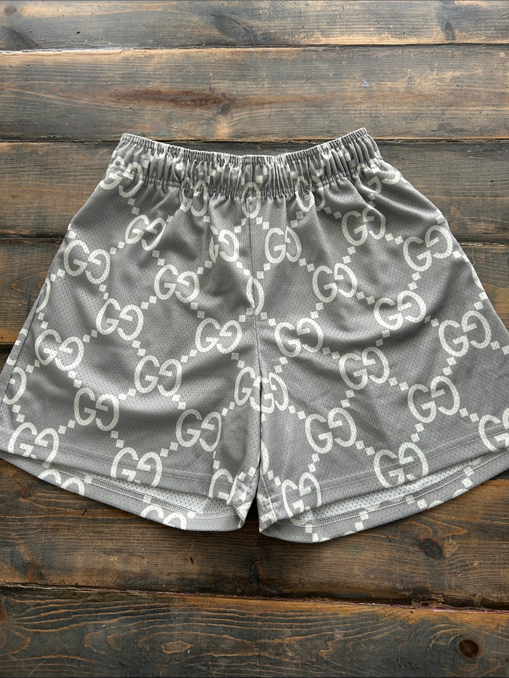 Bravest Studios Gray GG Logo Athletic Shorts